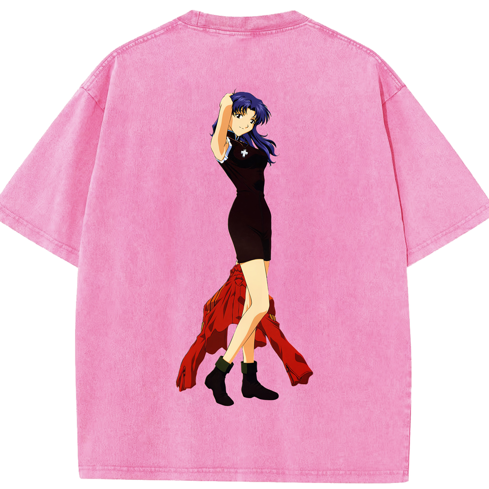 （画像用） EVA 新世紀エヴァンゲリオン 綿100% ヴィンテージ風 半袖Tシャツ（背面プリント）